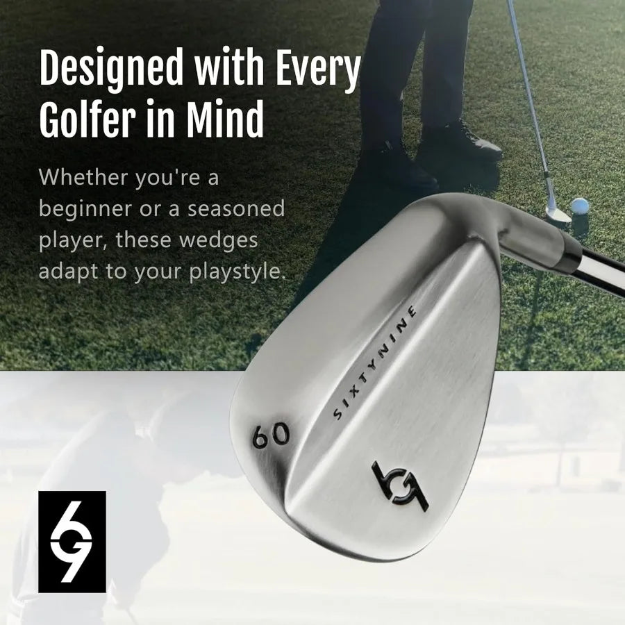 Golf Wedge Set for Men Women 54 60 with 35 Steel Shaft Ideal for Lob Sand and Pitching Shots Precision Club Design for Improved