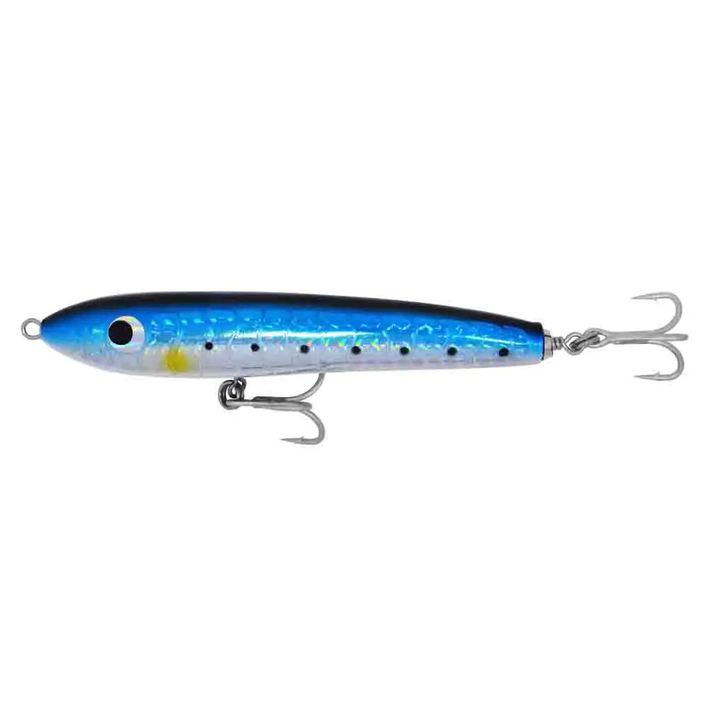 2pcs Pack Saltwater Wooden Fishing Bait Big Game Deep Sea Pencil Lure Stick Bait GT Surface Trolling Lure
