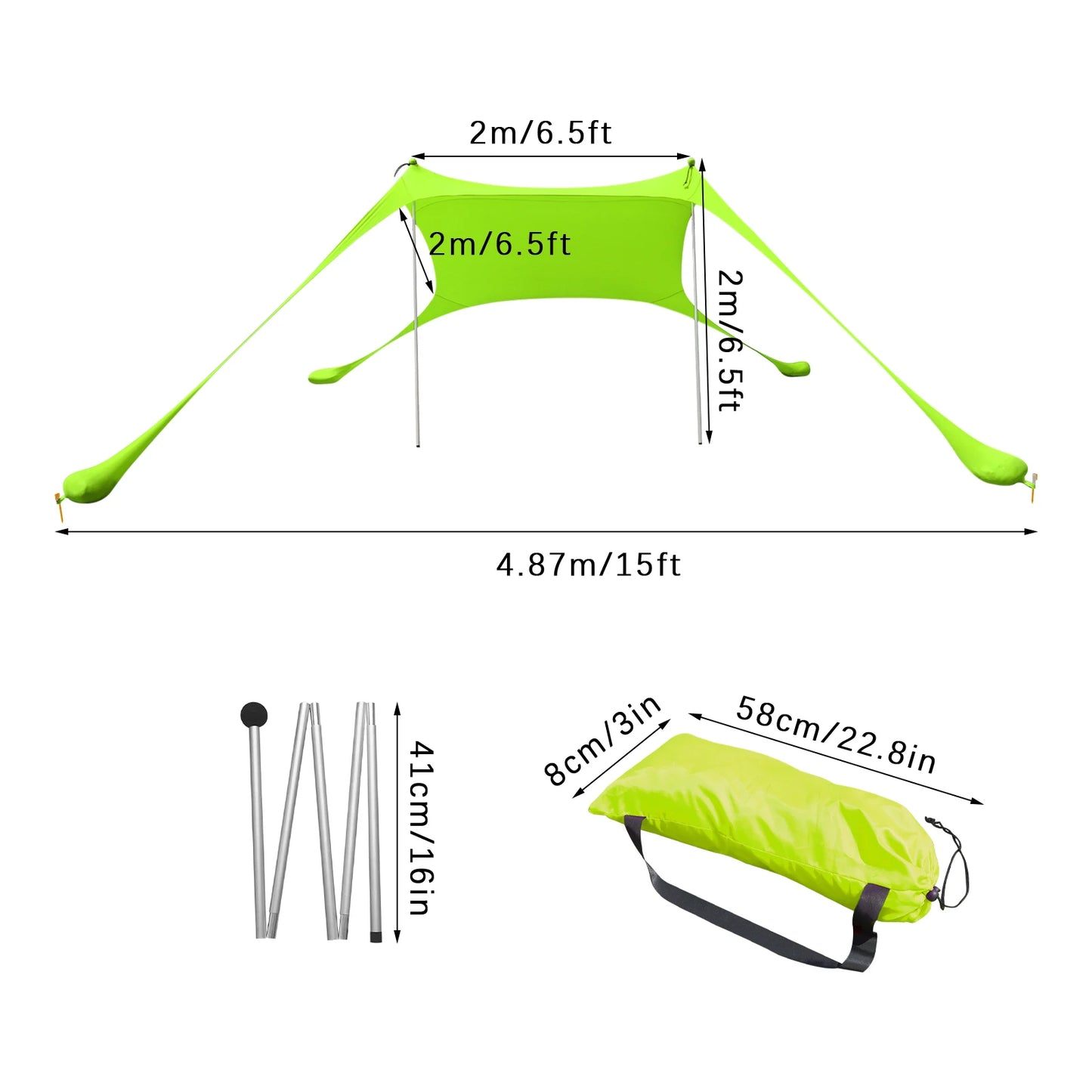 Beach Tent Beach-Stretch-Tent Outdoor Tents for Beach-Camping for Outdoor Living Camping Short Trips